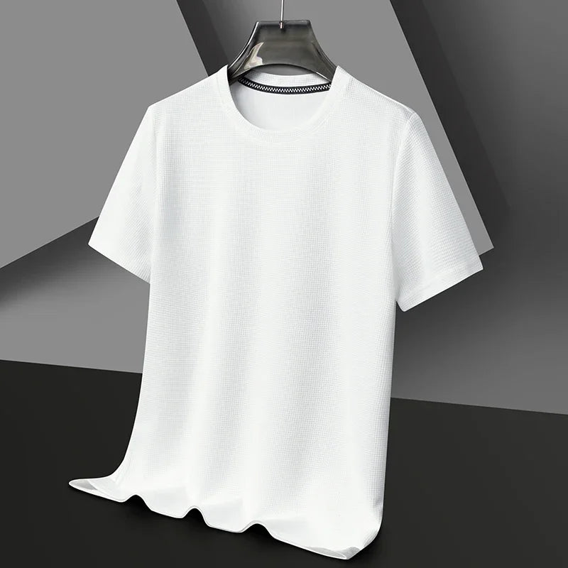 Round Neck Short Sleeved T-shirt for Men's  Sleeved Top